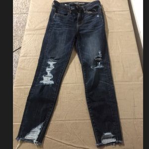 American Eagle high waisted jeggings crop